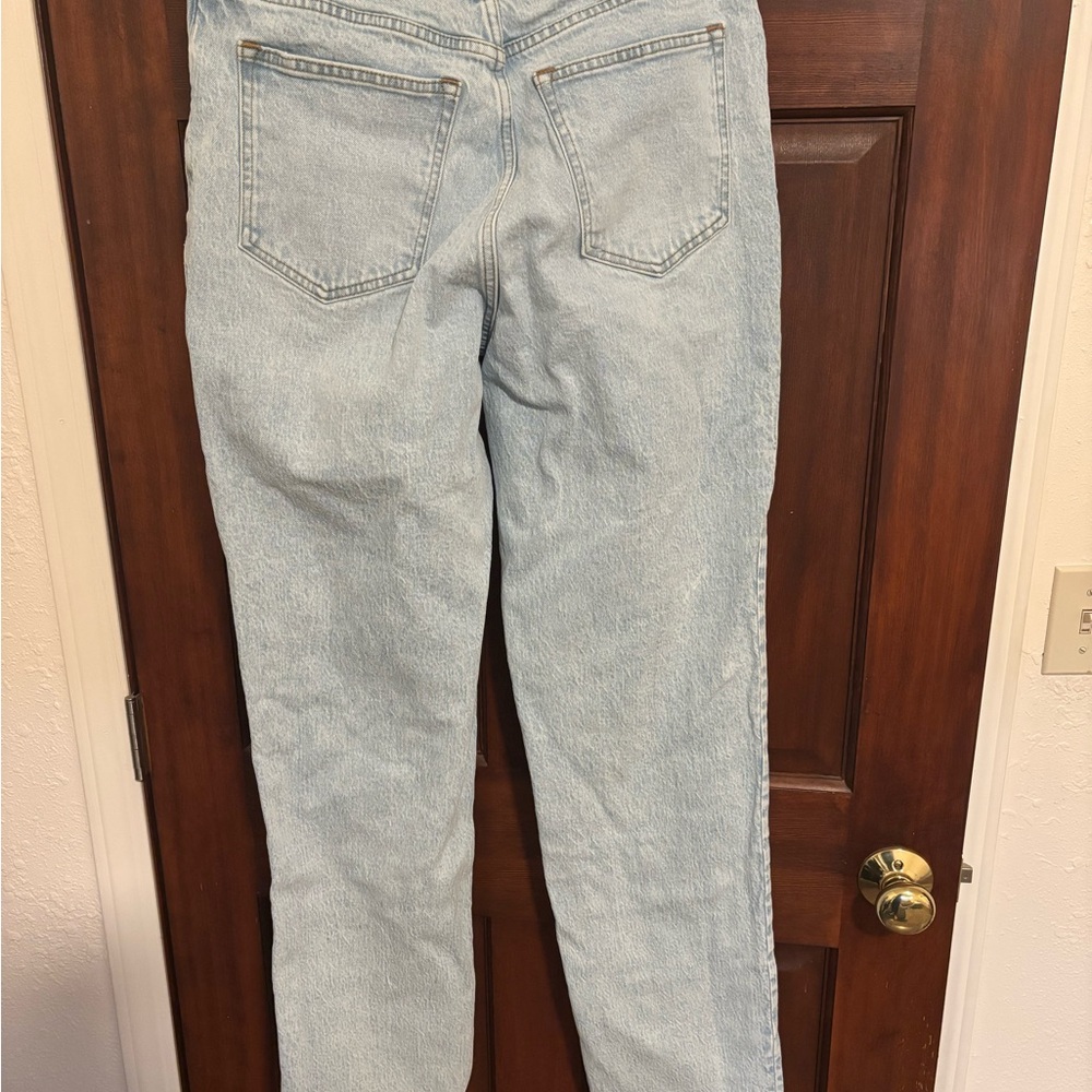 Abercrombie & Fitch Blue Straight Leg Jeans - Picture 4 of 5